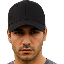 Braventa Collection Erkek Siyah Beyzbol Kep Şapka Klasik Unisex Spor Şapka Yazlık Günlük
