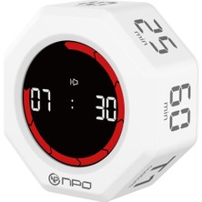 Npo NPT51 Alarmlı G-Sensör Otomatik Zamanlayıcılı Küp Kronometre Pomodoro Motivasyon Saati