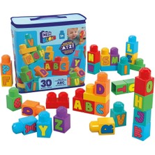 Ergün Collection HRR60 Mega Bloks Alfabeli Blok Çantası 30 Parça +1 Yaş