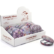 Ergün Collection Yuvarlak Taşlı El Aynası Kalın