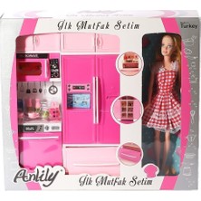 Ergün Collection 02318 Anlily Bebekli Mutfak Dolabı Oyun Seti -Oydaş