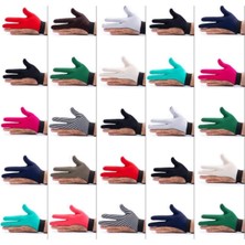 Braventa Collection Esnek Eko Bilekten Lastikli ve Çırtlı Bilardo Eldiveni Karışık Renkli 25'li Paket