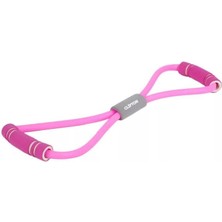 Braventa Collection Pilates Ipi Jimnastik Lastiği Egzersiz Bant Yoga Plates Lastik Spor Kondisyon Direnç Lastiği Pembe