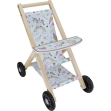 Ergün Collection ÇG71 Okutan, Ahşap Bebek Arabası