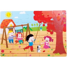 Ergün Collection CS-1277 Sonbahar  Ahşap Yer Puzzle