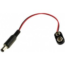 Braventa Collection 9 V Pil Barrel Dönüştürücü Kablo - 9 V To Dc Barrel Adapter