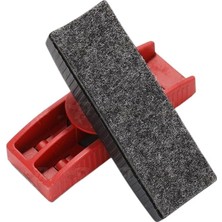 Braventa Collection Yazı Tahta Silgisi Plastik Mıknatıslı 3 Adet Beyaz Yazı Tahtası Silgisi Manyetik Kaliteli Keçe Uçlu