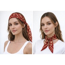 Edirne Lavanta Edirne Kırmızısı Ince Fular 6*110CM Model-3