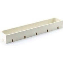 Braventa Collection Flexispace 899434 Mutfak Gereçleri Için Çekmece Düzenleyici, Plastik, Beyaz, 37 x 7,5 x 4,5 cm