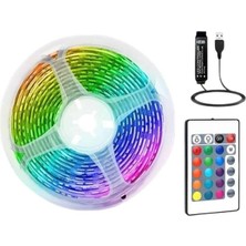 Derin Stok Rgb Şerit LED 10 Metre LED Işık Kumanda Ile Rgb