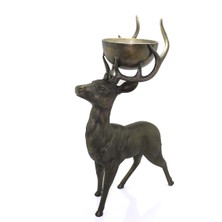 Ergün Collection Metal Geyikli Kase 77 cm
