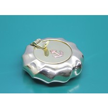 Ergün Collection Pirinç Çapalı Kapaklı Küllük 7 cm