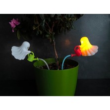 Braventa Collection Housetrend Dekoratif Sevimli Biblo Modern Plastik 2'li Hayalet Saksı Dekoru, 10X11 Cm, Beyaz ve Turu