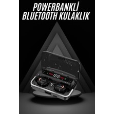 Derin Stok Bluetooth Kulaklık Dijital Şarj Göstergeli Powerbankli Bass Özellikli Kablosuz Kulakiçi 5.1 Mikrofo