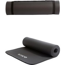 Braventa Collection Konfor Zemin 10 mm Taşıma Askılı Pilates Minderi Yoga Matı, 10 mm (Siyah)