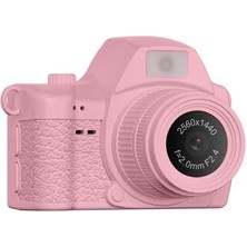 Braventa Collection Dijital Fotoğraf Makineleri Video Mini Kamera 2k Video 128GB Destekli CMR42 Pembe