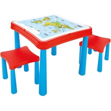 Ergün Collection 03 477 Master Çalışma Masası Kırmızı Mavi