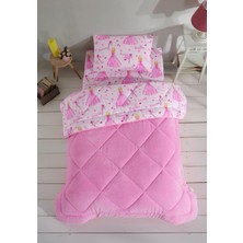 Braventa Collection Tek Kişilik Çarşaflı Prenses Desenli Çift Taraflı Wellsoft Uyku Seti(Yorgan+Çarşaf+Yastık Kılıfı)