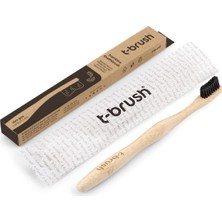Braventa Collection T-Brush Bambu Yetişkin Koyu Gri Diş Fırçası
