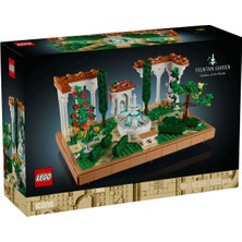 Ergün Collection 10359 LEGO Icons Çeşmeli Bahçe - Fountain Garden 1302 Parça +18 Yaş