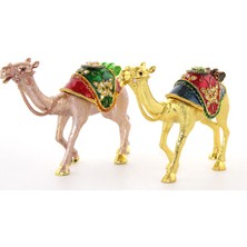 Ergün Collection Swarovski Taşlı Tekli Deve Figürü Model 6