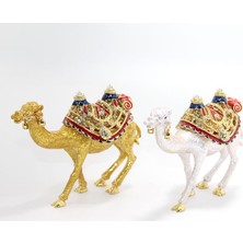 Ergün Collection Swarovski Taşlı Tekli Deve Figürü Model 8