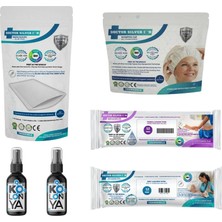 Braventa Collection Gümüş Iyonlu Yatan ve Evde Hasta Bakım Seti 12'li Perine Temizleme Mendili Hediyeli