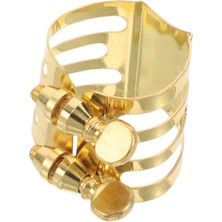 Braventa Collection Metal Saksafon Ligatürü Yüksek Aşınma Dirençli Saksafon Aksesuarı Şık Klips Tasarımı ile Hızlı Üflem