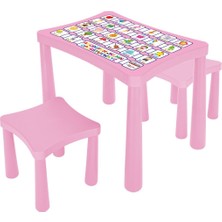 Ergün Collection 03 493 Story Iki Tabureli Masa (Pembe)