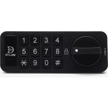 Braventa Collection DTL122 Elektronik Dolap Kilidi – Dijital Şifreli Tuş Takımı, Type-C Şarjlı, Anahtarsız Akıllı Güvenl