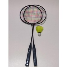 Braventa Collection 2 Adet Badminton Raketi & 1 Adet Badminton Topu Oyun Seti Kahverengi