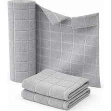 Braventa Collection Pureza Rulo Mikrofiber Temizlik Bezi 30X30 cm 20'li- Mutfak, Banyo, Cam ve Araba Için (Gri)