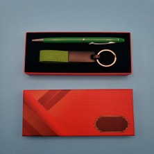 Ergün Collection Yeşil Kalem ve Anahtarlık Seti