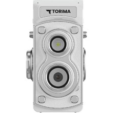 Braventa Collection Mini Retro Dijital Fotoğraf Makinesi Video Kamera 1080P CMR44 Beyaz