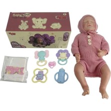 Braventa Collection Oyuncak KNG-902-2A Kut 43 cm Aks Gerçekçi Bebek