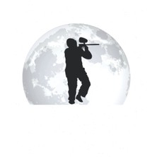 Braventa Collection Paintball Notizbuch: Paintball Mond Paintballer Paintballspieler / 6x9 Zoll / 120 Karierte Seiten Se