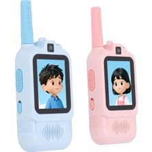 Braventa Collection Garsent Çocuklar Için Video Walkie Talkie'ler, Elde Taşınabilir 2 Paket Şarj Edilebilir Görüntülü In