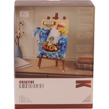 Ergün Collection LZ1280 Loz  Yelkenli Gemi Ahşap Boyama   Block Oyuncak 592 Parça