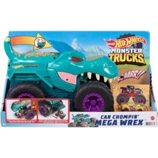Ergün Collection GYL13 Monster Trucks Araba Yiyen Mega Wrex, Hot Wheels Monster Trucks