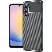 Braventa Collection Anka Cep Cep Telefonu Aksesuarları ile Uyumlu S25 Fe Kılıf Auto Focus Karbon Görünümlü Silikon Kapak