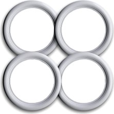 Braventa Collection Oto Lastik Yanağı Lüks Beyaz 12 Jant 4 Adet