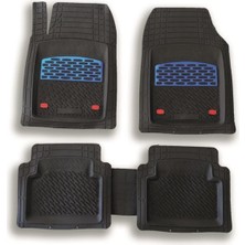 Braventa Collection Safir Bmw 1 Serisi F20 F21 2013 Sonrası Krom Mavi 3D Paspas NTT-KROMMAVI-470 ile Uyumlu