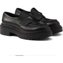Prada Sport Komple Deri Metal Logolu Ayakkabı