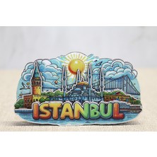 Ergün Collection Ahşap Istanbul Temalı Magnet - Model 5