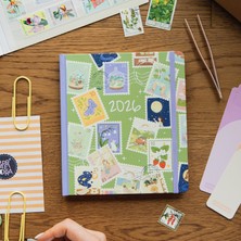 Braventa Collection 2026 Dikey Haftalık Ajanda 12 Aylık Sert Kapak 18 x 20 cm - Yeşil