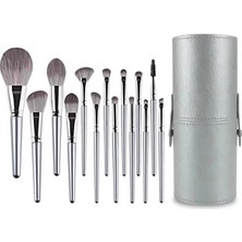 Braventa Collection Limited Edition Pro Özel Kutulu 14'lü Makyaj Fırçası Seti (Gri)