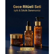Solnare Gece Ritüeli Seti – Kolajen Destekli Gece Bakım Seti (Multi-Vitamin C,e,b3 Serum + Arbutin Leke Karşıtı Krem + Collagen Lifting Etkili Krem)