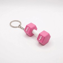 Atatuğ Hediyelik Pinkbell 3D Baskı Pembe Dumbbell Anahtarlık – 20KG Yazılı Mini Ağırlık – Spor Severlere Özel Hediye