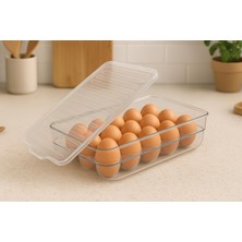 Braventa Collection 15 Bölmeli Şeffaf Yumurta Saklama Kabı (Kapaklı)