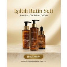 Solnare Işıltılı Rutin Seti – Aydınlatıcı Cilt Bakım Seti (Yüz Yıkama Jeli + Leke Karşıtı Krem + Multivitamin Serum)